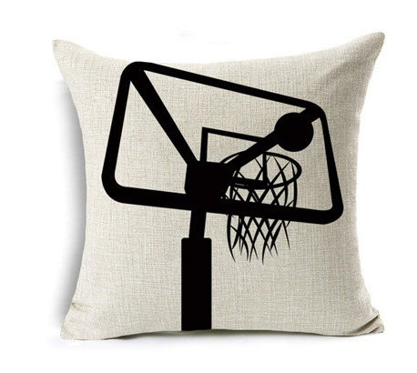 Nordic Sports Linen Pillow Case Play Basketball Cushion Cover Decorative Throw Pillow Covers Sofa Cover Home Decor
