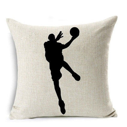 Nordic Sports Linen Pillow Case Play Basketball Cushion Cover Decorative Throw Pillow Covers Sofa Cover Home Decor
