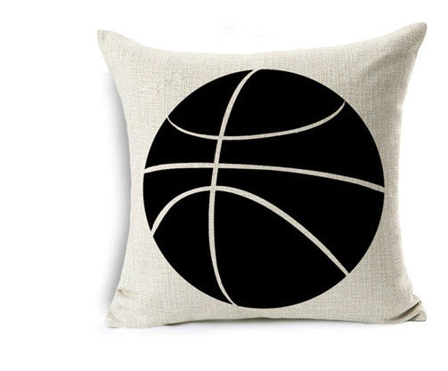 Nordic Sports Linen Pillow Case Play Basketball Cushion Cover Decorative Throw Pillow Covers Sofa Cover Home Decor