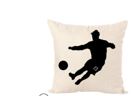 Nordic Sports Linen Pillow Case Play Basketball Cushion Cover Decorative Throw Pillow Covers Sofa Cover Home Decor