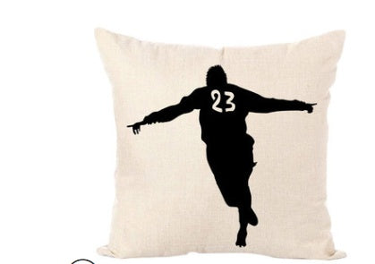 Nordic Sports Linen Pillow Case Play Basketball Cushion Cover Decorative Throw Pillow Covers Sofa Cover Home Decor