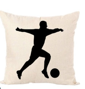 Nordic Sports Linen Pillow Case Play Basketball Cushion Cover Decorative Throw Pillow Covers Sofa Cover Home Decor