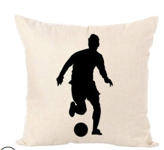 Nordic Sports Linen Pillow Case Play Basketball Cushion Cover Decorative Throw Pillow Covers Sofa Cover Home Decor