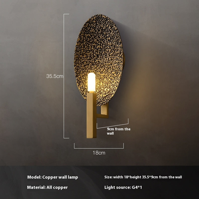 Creative Art Copper Modern Decorative Wall Lamp