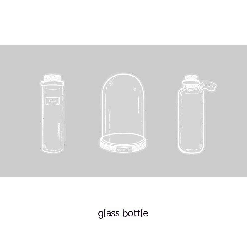 Glassware Series Notebook Transparent Items Decorative Sticker