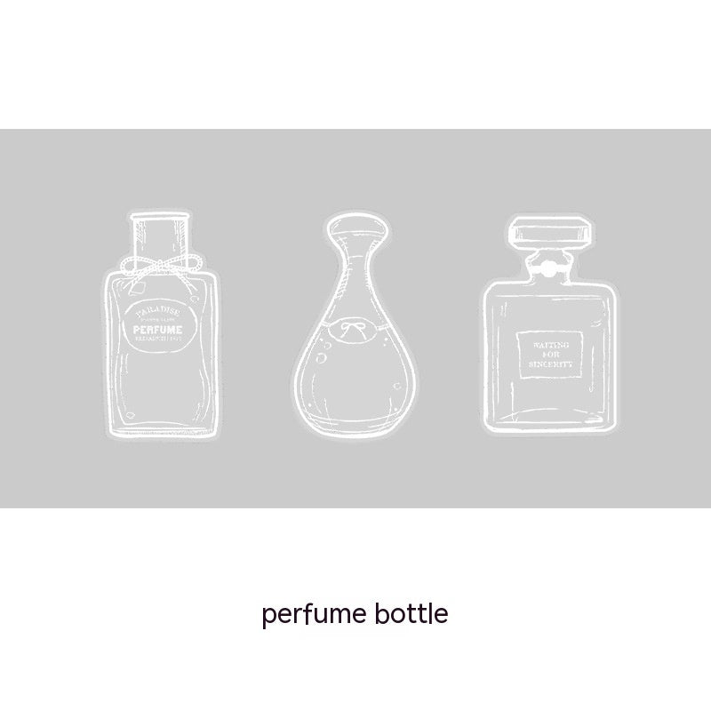 Glassware Series Notebook Transparent Items Decorative Sticker