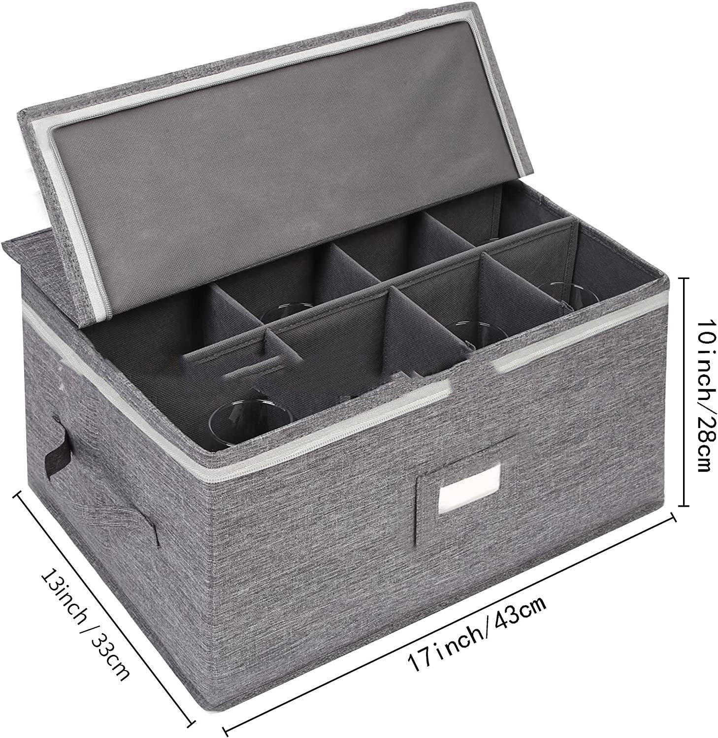 Stemware Storage Box Foldable Glassware